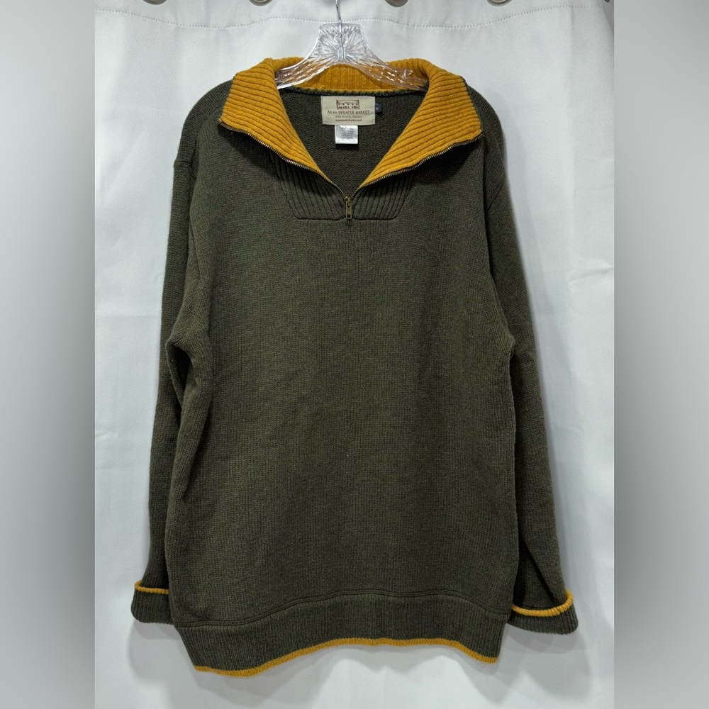 Aran Sweater Market Half Zip Sweater